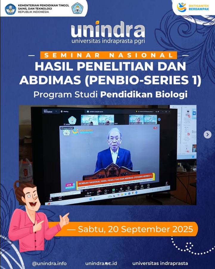 Prodi Pendidikan Biologi Unindra Sukses Gelar Semnas PenaBio-1 | unindra